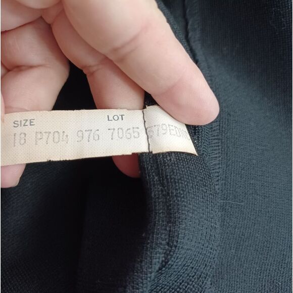 Pendleknit By Pendleton  Black Turtle Neck Dress VINTAGE - Picture 5 of 14